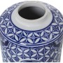 Potiche Alexandra House Living Bleu Blanc Céramique 15 x 30 cm