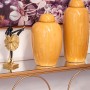 Potiche Alexandra House Living Moutarde Céramique 15 x 45 cm