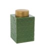 Potiche Alexandra House Living Vert Doré Céramique 16 x 16 x 26 cm