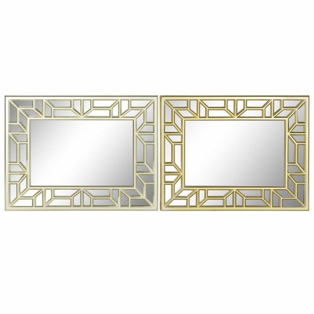 Miroir mural DKD Home Decor Polypropylène (PP) (2 pcs) (53.5 x 2.2 x 69.5 cm)