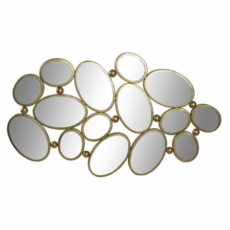 Miroir mural DKD Home Decor Miroir Doré Métal Bois MDF (101 x 3 x 60.5 cm)