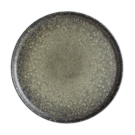 Assiette plate Atlantica Lapa Noir Gris Grès Ø 26 cm 26 x 2 x 26 cm