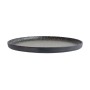 Assiette plate Atlantica Lapa Noir Gris Grès Ø 26 cm 26 x 2 x 26 cm