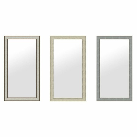 Miroir mural DKD Home Decor Verre Gris Beige polystyrène (36 x 2 x 66 cm) (3 pcs)