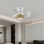 Ventilateur de Plafond avec Lumière Romimex Blanc Naturel
