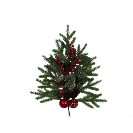 Décorations de Noël Romimex Rouge Vert Doré Pomme de pin Branche Sapin Boules de Noël 40 x 60 x 40 cm