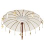 Sombrilla decorativa Romimex Bali Blanco 130 x 200 x 130 cm