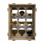 Botellero Alexandra House Living Natural Madera de abeto 32 x 43 x 33 cm 9 botellas Caja