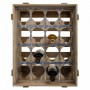 Botellero Alexandra House Living Natural Madera de abeto 32 x 55 x 41 cm 16 botellas Caja