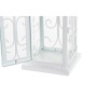 Lanterne DKD Home Decor Verre Métal Blanc (11 x 11 x 29 cm)