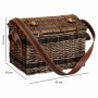 Panier de Pique-Nique Alexandra House Living Chocolat osier