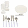 Cesta de Picnic Alexandra House Living Gris Natural Mimbre