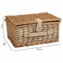 Panier de Pique-Nique Alexandra House Living Gris Naturel osier