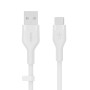 Cable USB Belkin BOOST↑CHARGE Flex Blanco 3 m