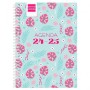 Agenda Finocam SELVA Azul Rosa 1/8 12 x 16,4 cm 2024-2025