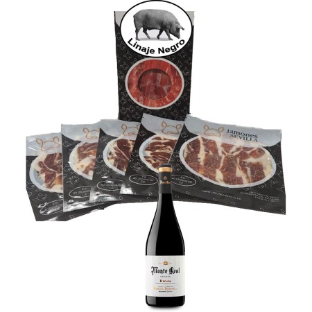 Jamón Ibérico de Cebo Linaje Negro 100 g 5 Sobres