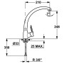 Mitigeur Teka 8191462 Chrome Laiton