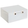 Caja-Joyero Home ESPRIT Blanco Crema Madera Madera MDF 20 x 15,5 x 9,5 cm