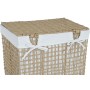 Cesto para la Ropa Home ESPRIT Blanco Natural Metal 44 x 35 x 55 cm