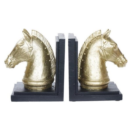 porte-livre DKD Home Decor Cheval Résine (15 x 11 x 17.5 cm) (2 pcs)