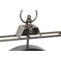 Reloj de Pared Home ESPRIT Negro Dorado Cristal Hierro 60 x 9 x 80 cm