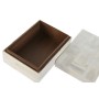 Caja-Joyero Home ESPRIT Hueso Madera de mango 18 x 13 x 7,7 cm (2 Piezas)