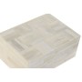 Boîte à bijoux Home ESPRIT Os Bois de manguier 18 x 13 x 7,7 cm (2 Pièces)