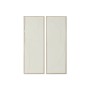 Cadre Home ESPRIT Blanc Naturel Abstrait Scandinave 50 x 4 x 140 cm (2 Unités)