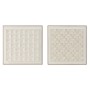 Cadre Home ESPRIT Beige Géométrique Moderne 60 x 7 x 60 cm (2 Unités)