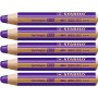 Crayons de couleur Stabilo Woody Violet 3-en-1 (5 Unités)