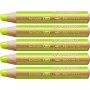 Lápices de colores Stabilo Woody Verde 3 en 1 (5 Unidades)