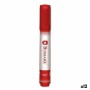 Marqueur permanent Bismark Rouge 1,5 mm (12 Unités)