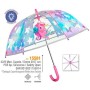 Paraguas Perletti Rosa Fibra de Vidrio 67 cm Infantil Unicornio