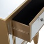 Table de Nuit Alexandra House Living Marron Transparent Bois Miroir 49 x 62 x 33 cm