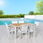 Chaise de jardin Alexandra House Living Blanc 55 x 86 x 60 cm Textilène