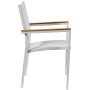 Chaise de jardin Alexandra House Living Blanc 55 x 86 x 60 cm Textilène
