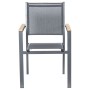 Chaise de jardin Alexandra House Living Noir 55 x 86 x 60 cm Textilène