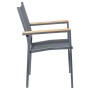 Chaise de jardin Alexandra House Living Noir 55 x 86 x 60 cm Textilène