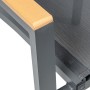 Chaise de jardin Alexandra House Living Noir 55 x 86 x 60 cm Textilène