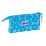 Portatodo Triple Lilo & Stitch Hawaii Azul 22 x 12 x 3 cm