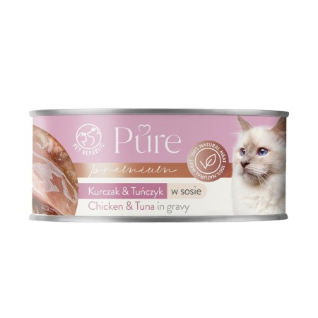 Comida para gato PETREPUBLIC Pure Chicken and tuna in gravy Pollo