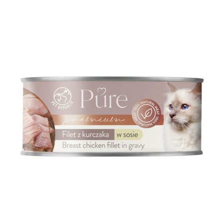 Comida para gato PETREPUBLIC Breast chicken fillet in gravy Pollo