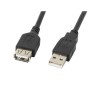 Cable Alargador USB Lanberg CA-USBE-10CC-0007-BK Negro 70 cm Macho/Hembra