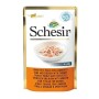 Aliments pour chat Agras Pet Foods SCHESIR in jelly Tuna and chicken with shrimps Poisson 50 g