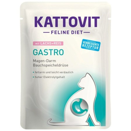 Comida para gato Kattovit Gastro Salmon with rice Pescado 85 g