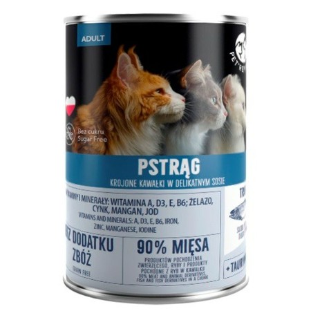 Comida para gato PETREPUBLIC Trout Pescado 400 g