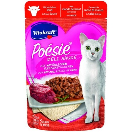 Aliments pour chat Vitakraft POESIE DELICE Viande de bœuf 85 g