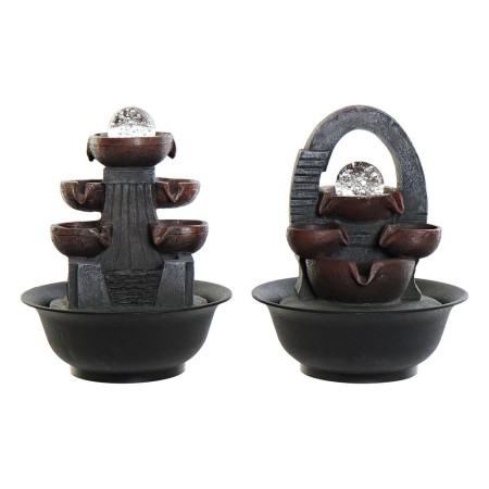 Fontaine de jardin DKD Home Decor Résine Oriental (21 x 21 x 28 cm) (2 pcs)