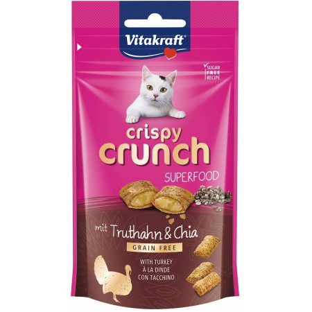 Snack para Gatos Vitakraft CRISPY CRUNCH Pavo 60 g