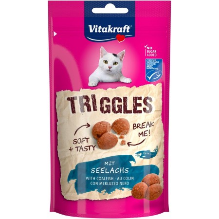 Snack para Gatos Vitakraft Triggles Coalfish Pescado 40 g